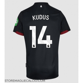 West Ham United Mohammed Kudus #14 Maglia Gara Trasferta Repliche 2024-25